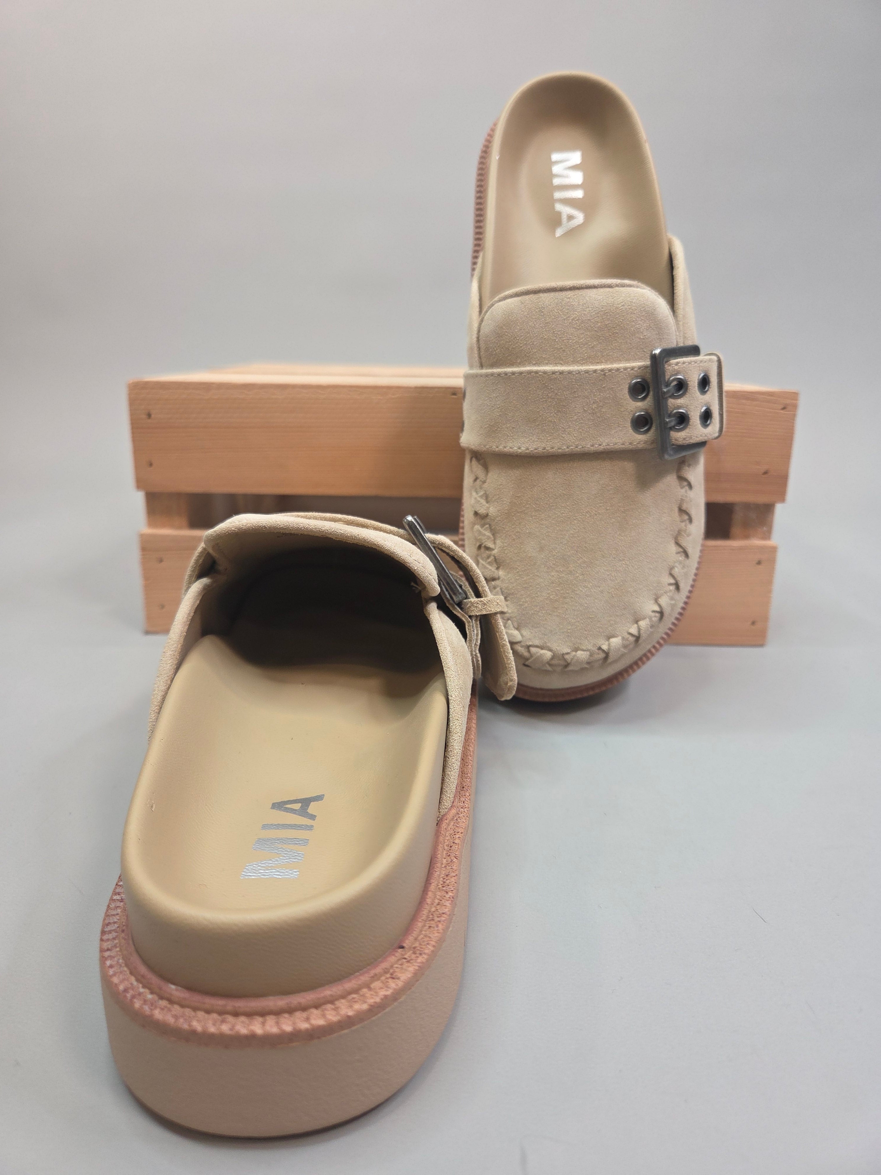 Sand Zaina Clog — MIA Shoes - Mules MIA