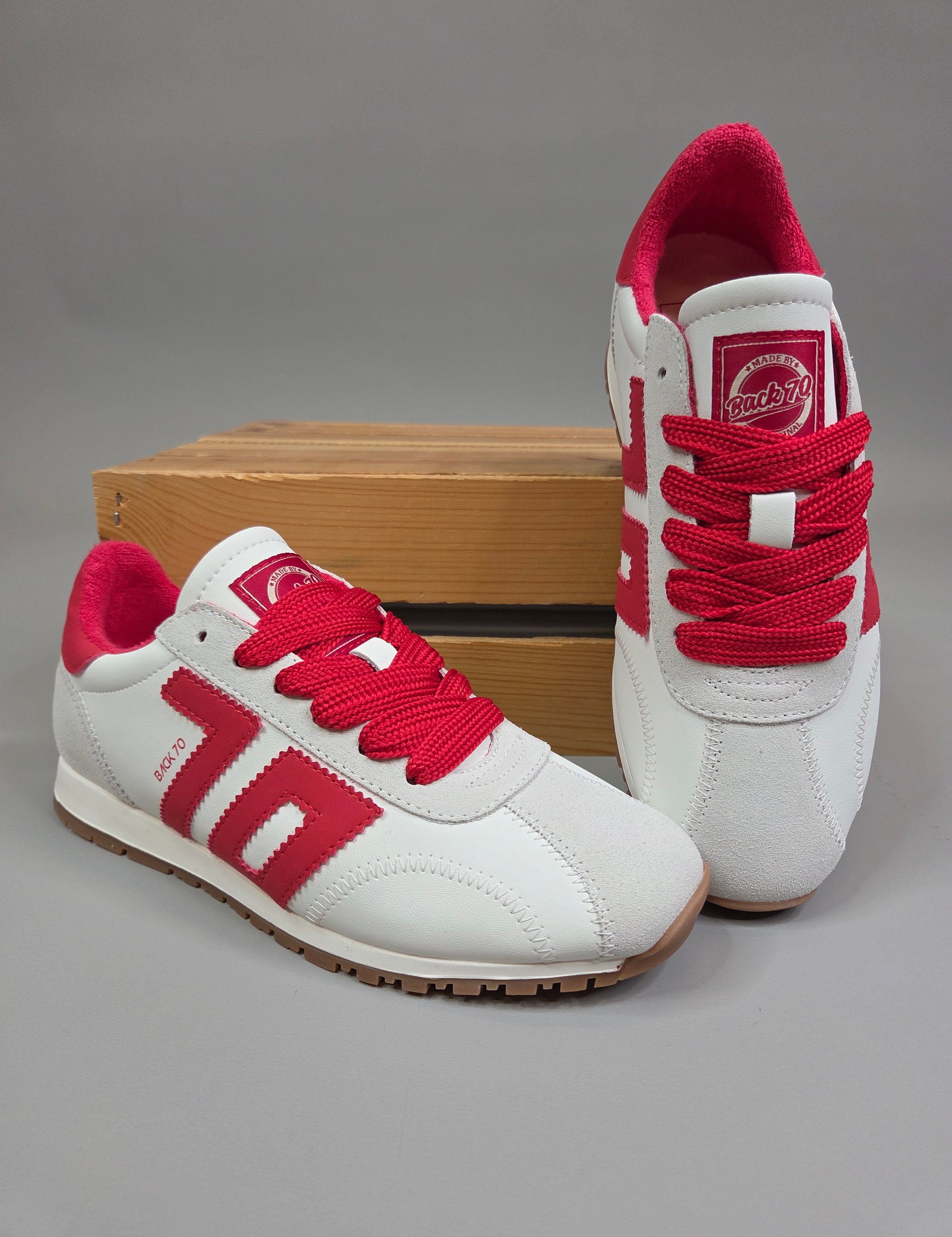 ASIAN- Red Sneaker Shoes - Sneaker Back 70