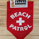 Beach Patrol Dog Bandana Accessories - Dog FUNDOG BANDANAS