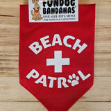 Beach Patrol Dog Bandana Accessories - Dog FUNDOG BANDANAS