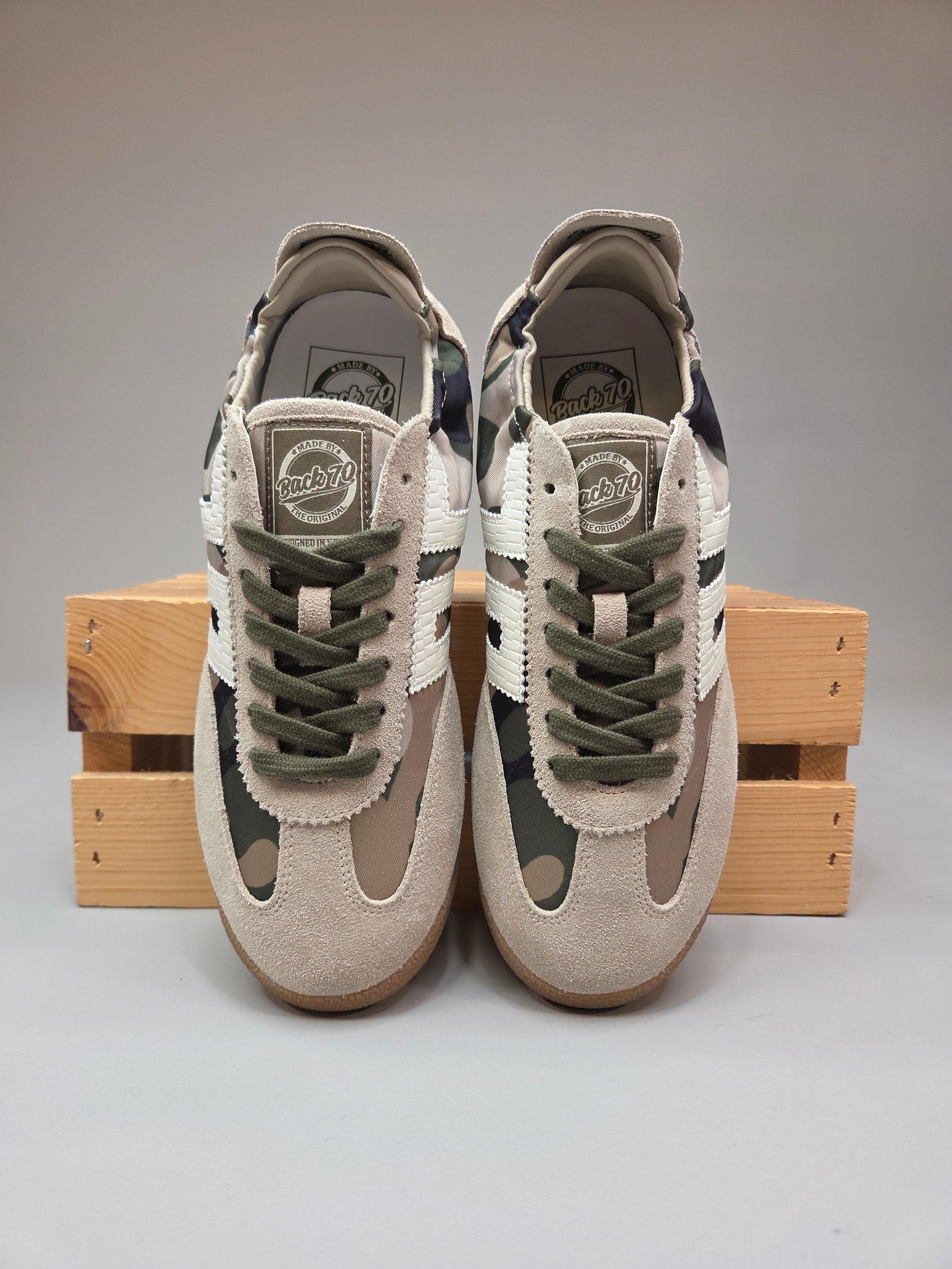 ROCKET- Camo Beige Sneaker Shoes - Sneaker Back 70