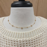 Luxe Gold Stars & Rhinestones Necklace Jewelry- Necklace PANACHE