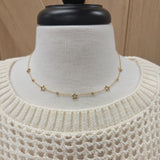 Luxe Gold Stars & Rhinestones Necklace Jewelry- Necklace PANACHE