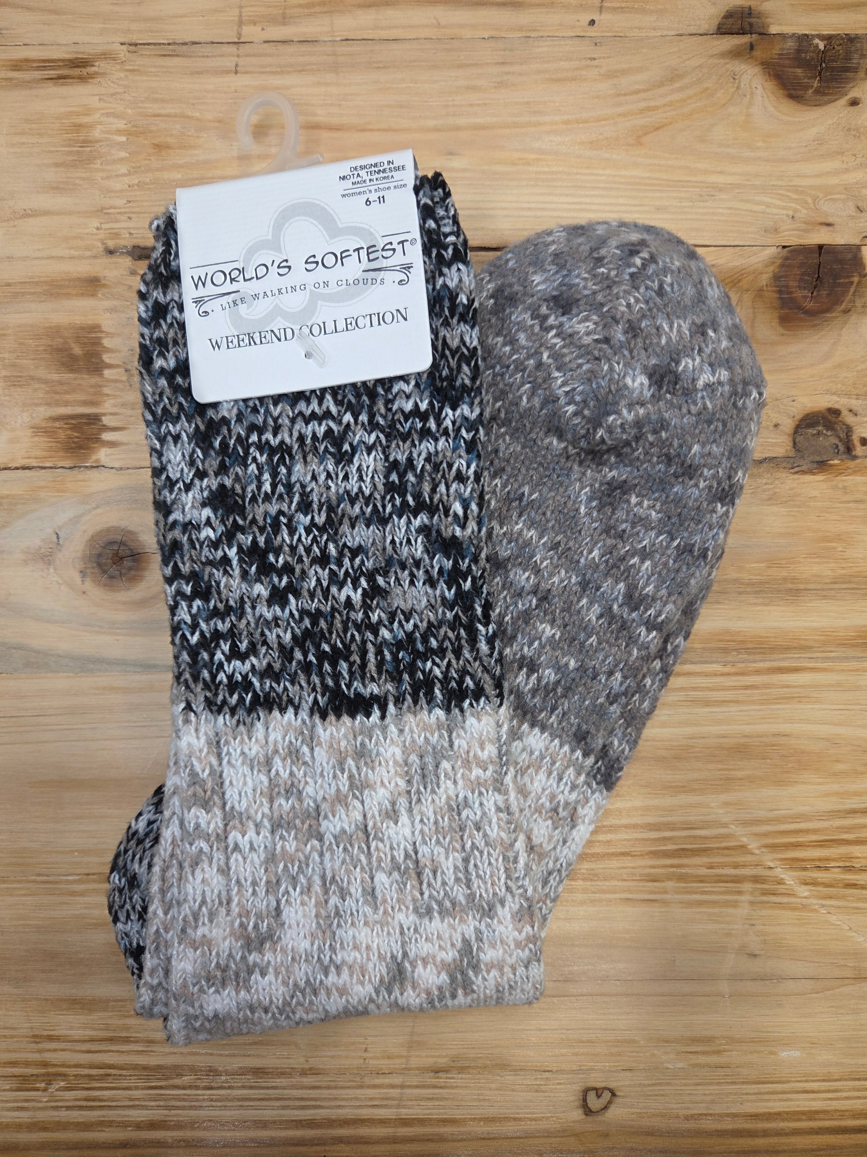 Stone CB Multi Ragg Crew Socks — World's Softest Accessories - Socks World's Softest
