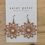 Camel Sunflower Earrings