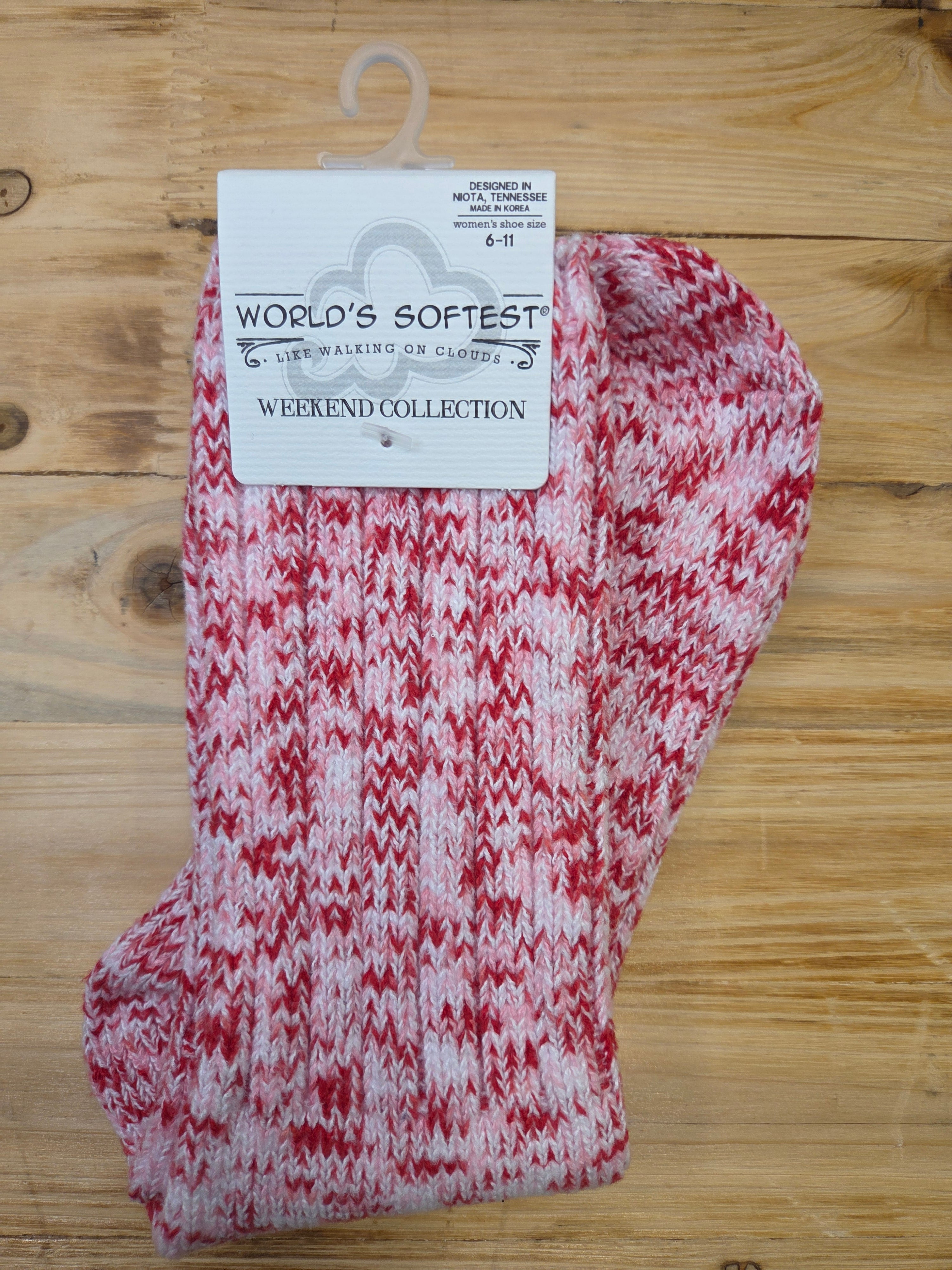 Peppermint Ragg Crew Socks — World's Softest Accessories - Socks World's Softest