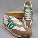 Jogger- White Camel Green Sneaker Shoes - Sneaker Back 70