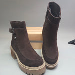 MIA Toula Dark Chocolate Suede Boot Boots MIA