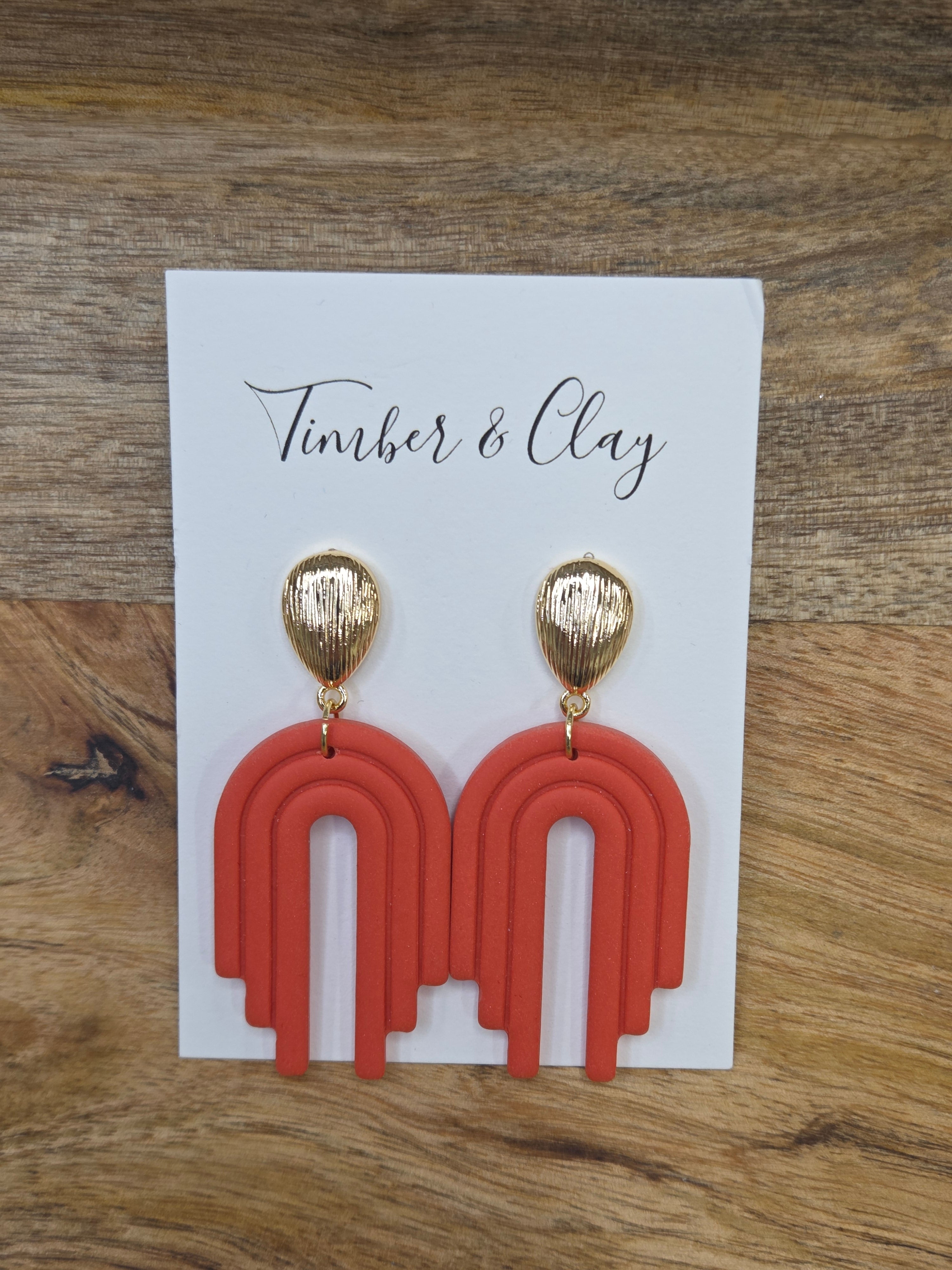 Coral Arch Dangle Earrings Jewelry - Earrings Timber & Clay