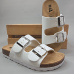 White Ninah Sandals Shoes- Sandals MIA
