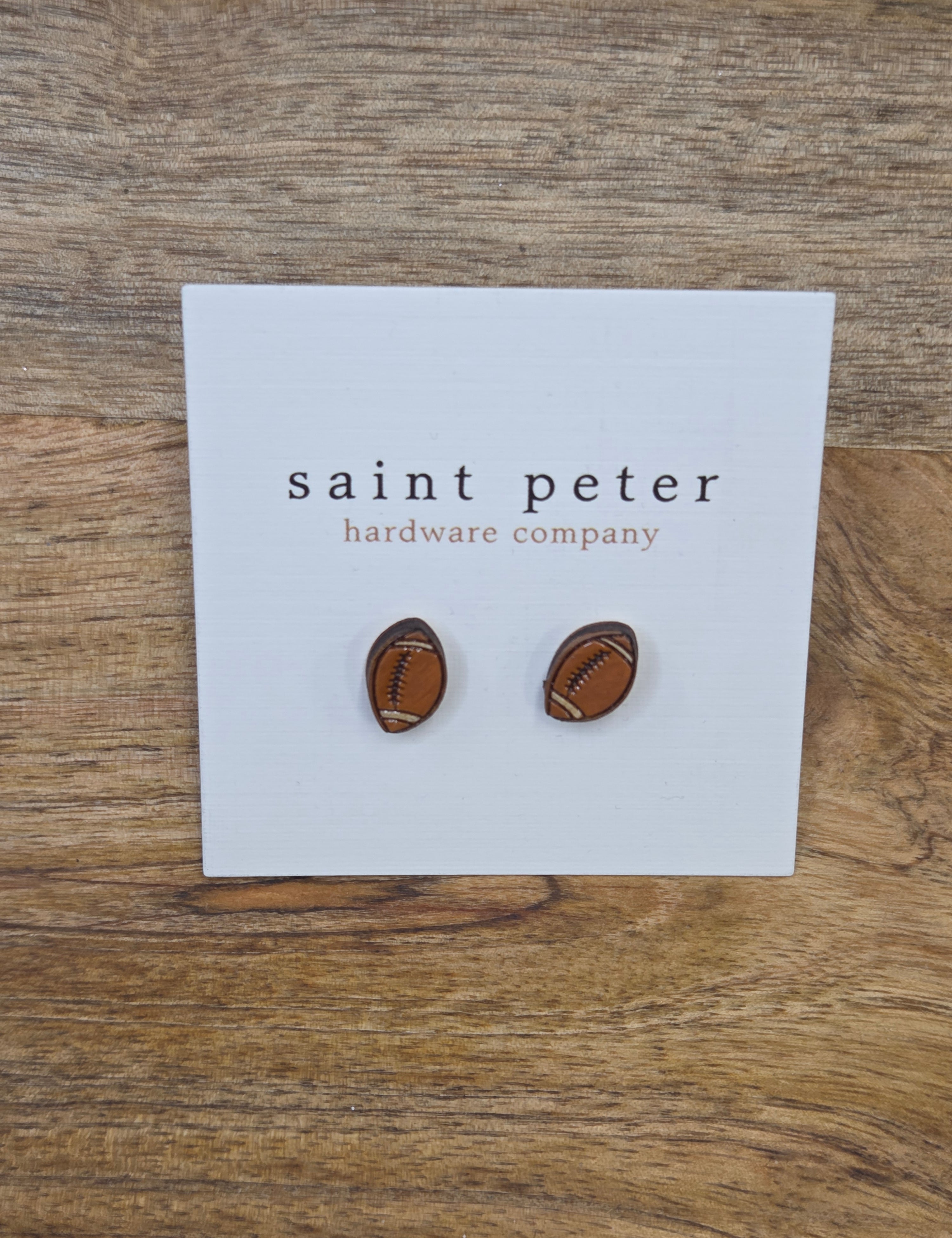 Football Studs Jewelry - Earrings St. Peter Hardware