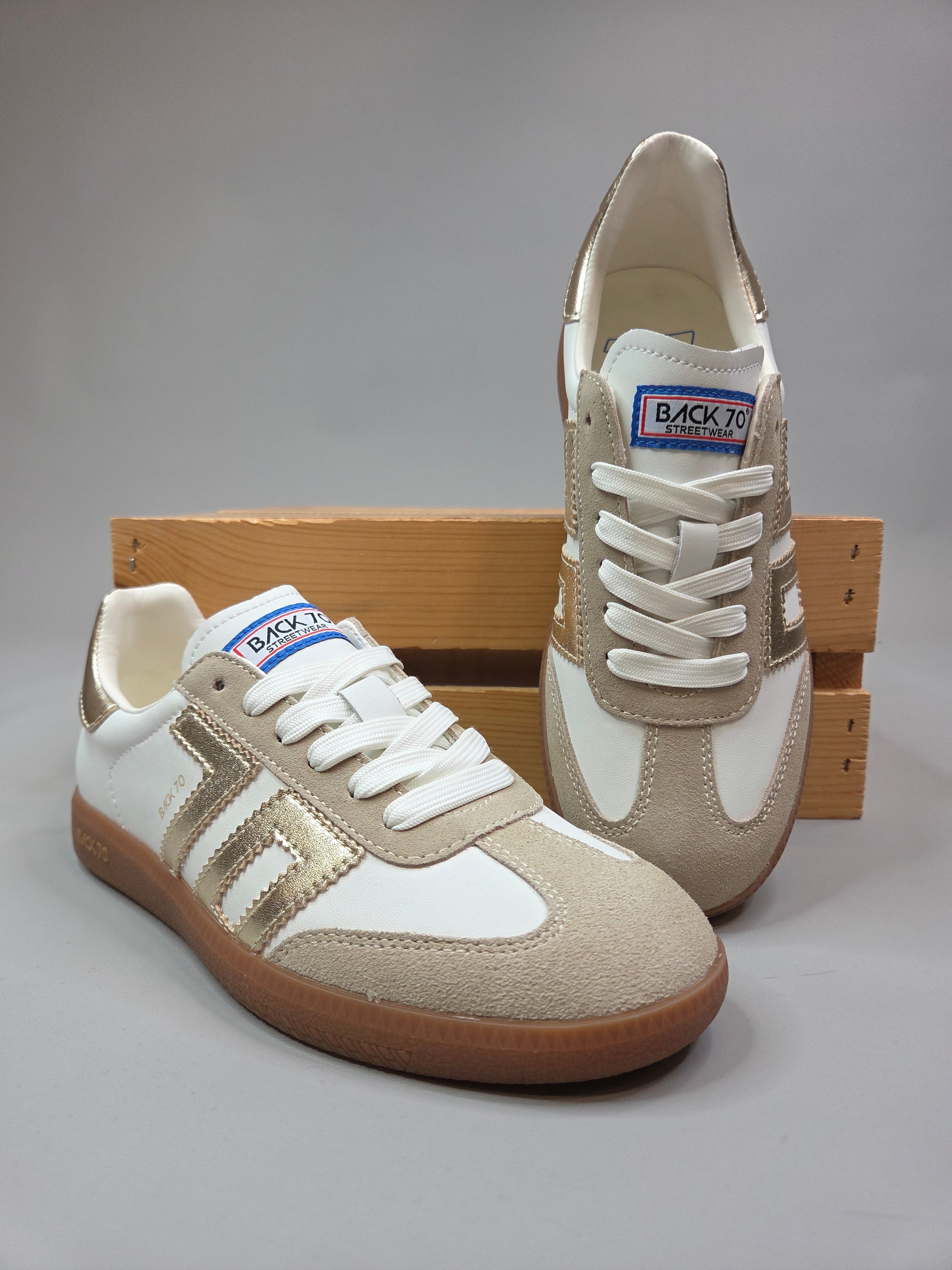CLOUD Beige Sneaker Shoes - Sneaker Back 70