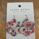 Multicolored Floral Earrings Jewelry - Earrings St. Peter Hardware