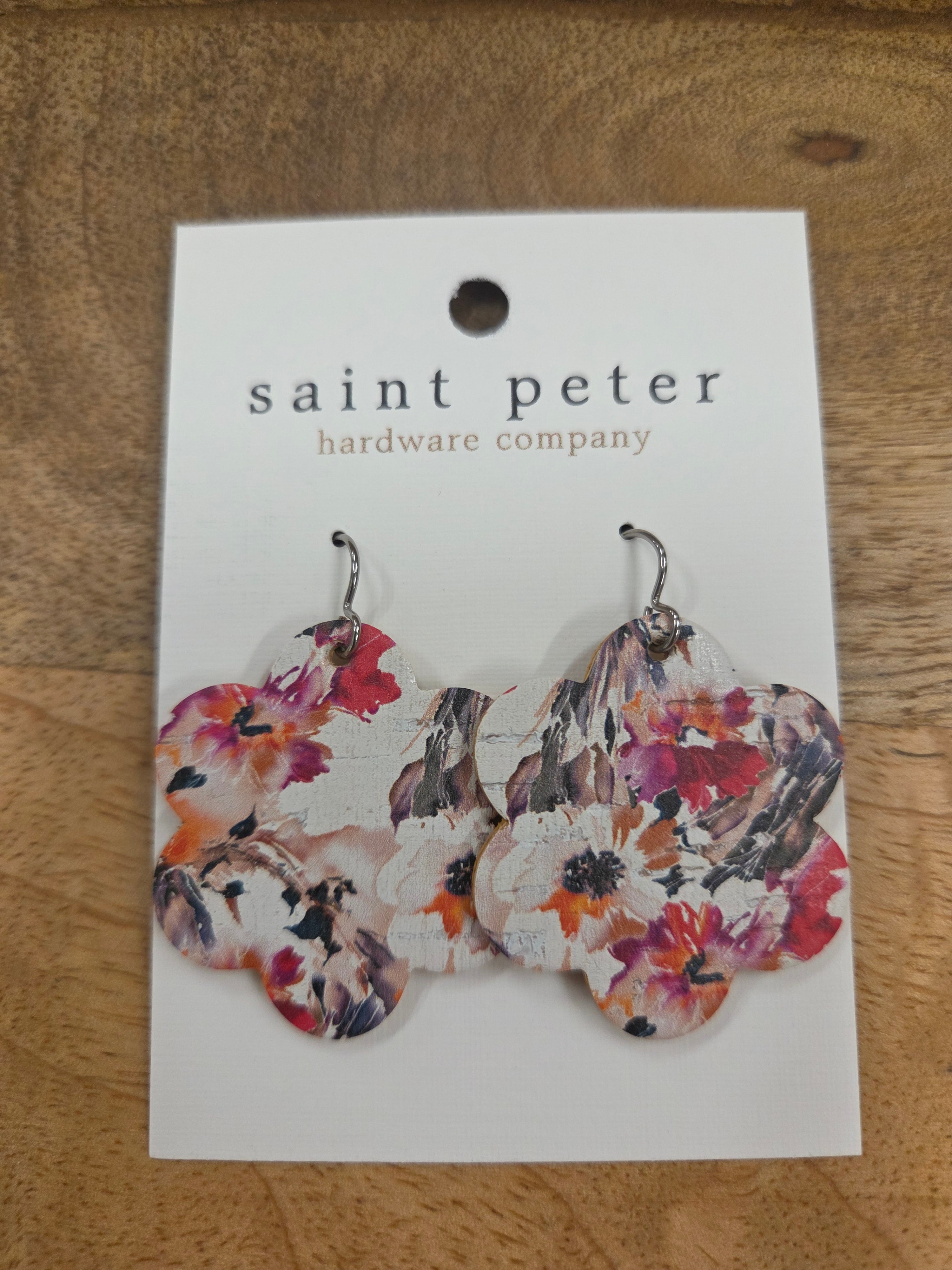 Multicolored Floral Earrings Jewelry - Earrings St. Peter Hardware