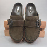 Khaki Zaina Clog - MIA Shoes - Mules MIA