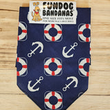 Nautical Dog Bandana Accessories - Dog FUNDOG BANDANAS