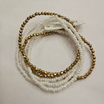 White seed beaded bracelet Jewelry- Bracelets WHAT'S HOT