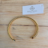 24k GOLD Twisted Bangle