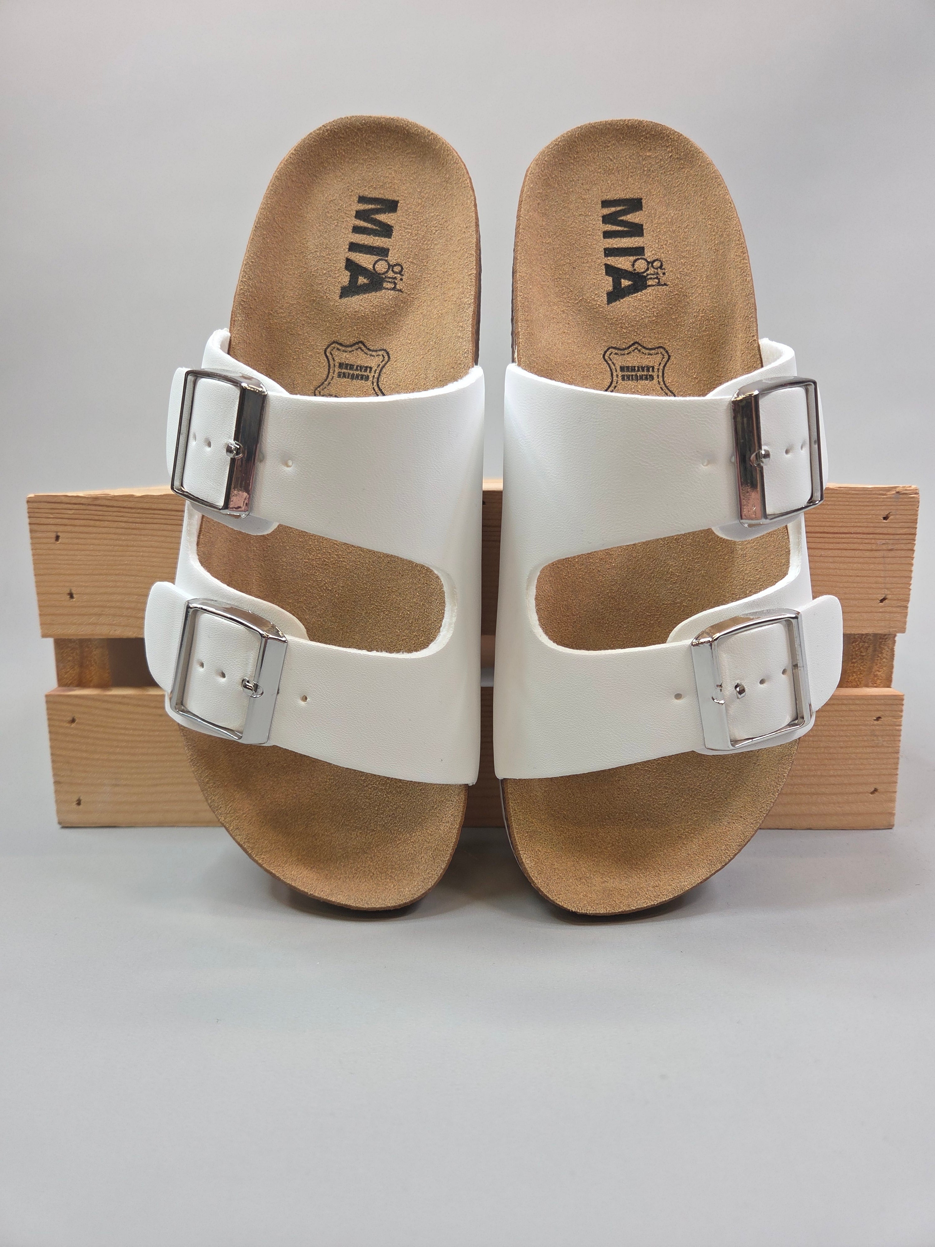 White Ninah Sandals Shoes- Sandals MIA