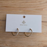 Gold 18mm Round Hoops