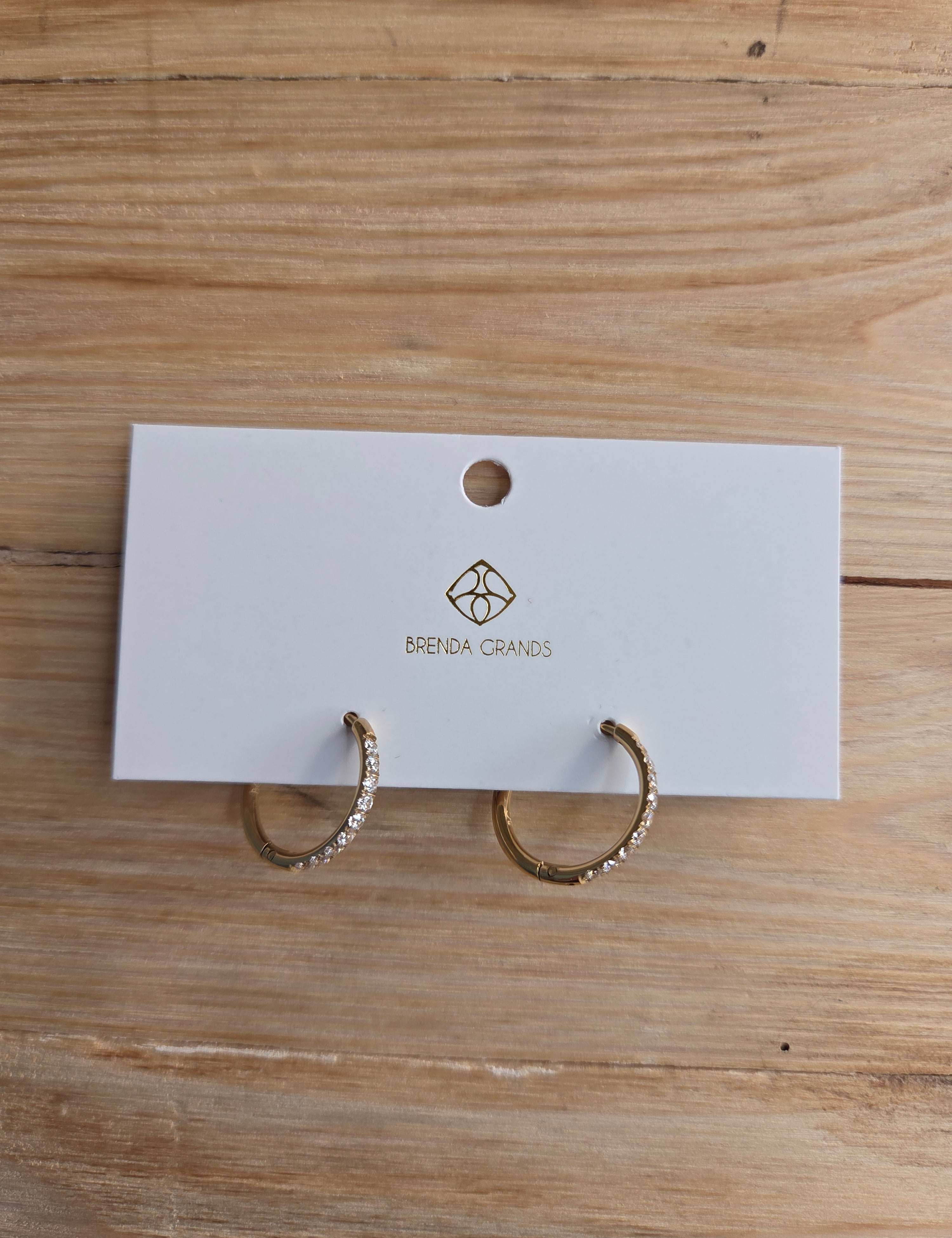 Gold 18mm Round Hoops Jewelry - Earrings Brenda Grands Jewelry