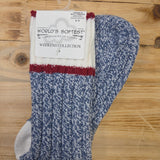 Blue/White/Red Ragg Crew Socks — World's Softest Accessories - Socks World's Softest