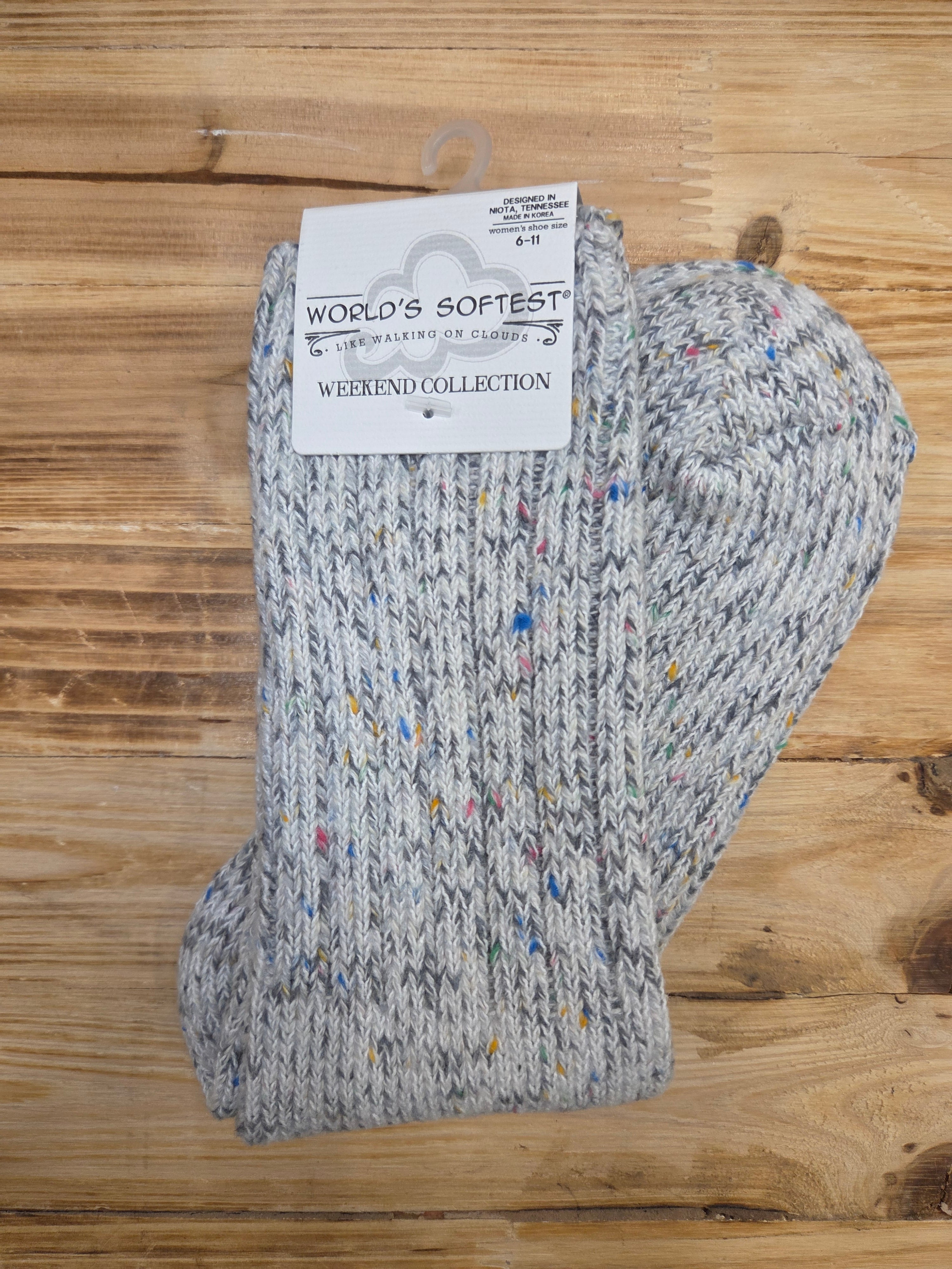 Rocky Confetti Ragg Crew Socks — World's Softest Accessories - Socks World's Softest