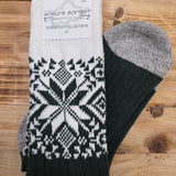 Green & Ivory Chenille Crew Socks — World's Softest Accessories - Socks World's Softest