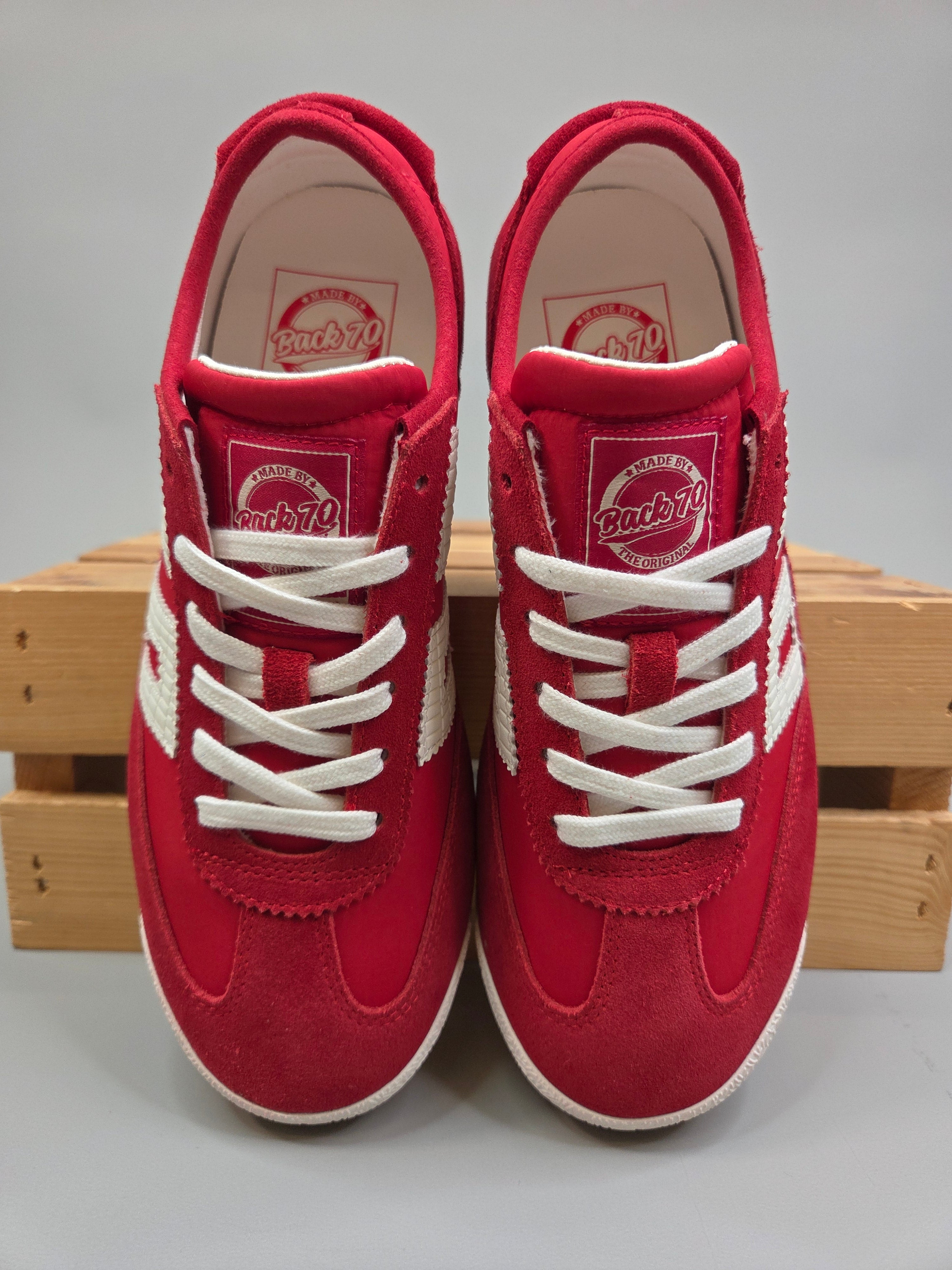 LEON- Red Sneaker Shoes - Sneaker Back 70