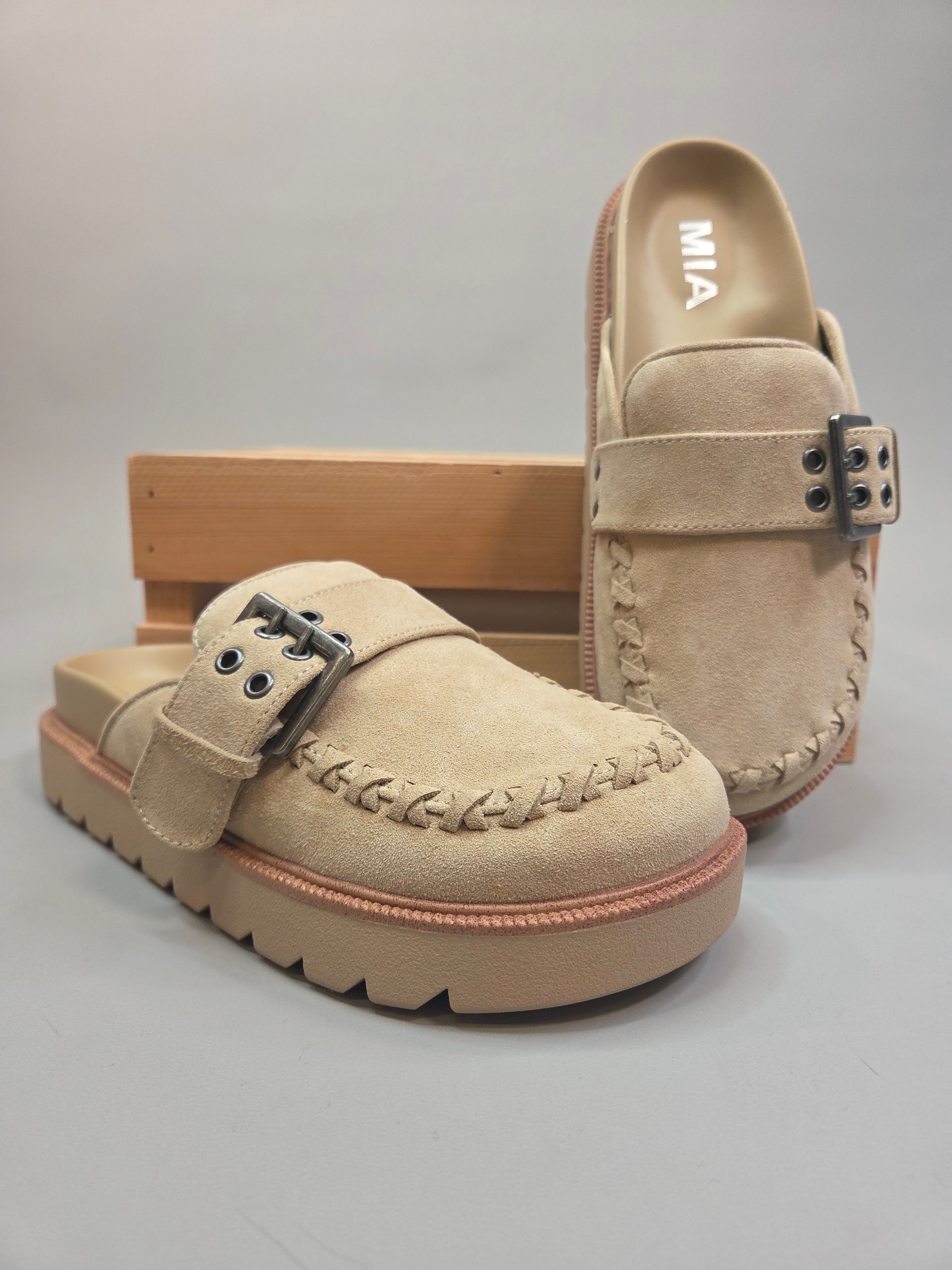 Sand Zaina Clog — MIA Shoes - Mules MIA