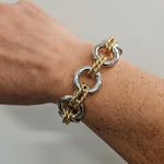 Gold & Silver Two Tone Bracelet Jewelry- Bracelet WHAT'S HOT