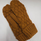 Rust Knit Mittens