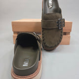 Khaki Zaina Clog - MIA Shoes - Mules MIA