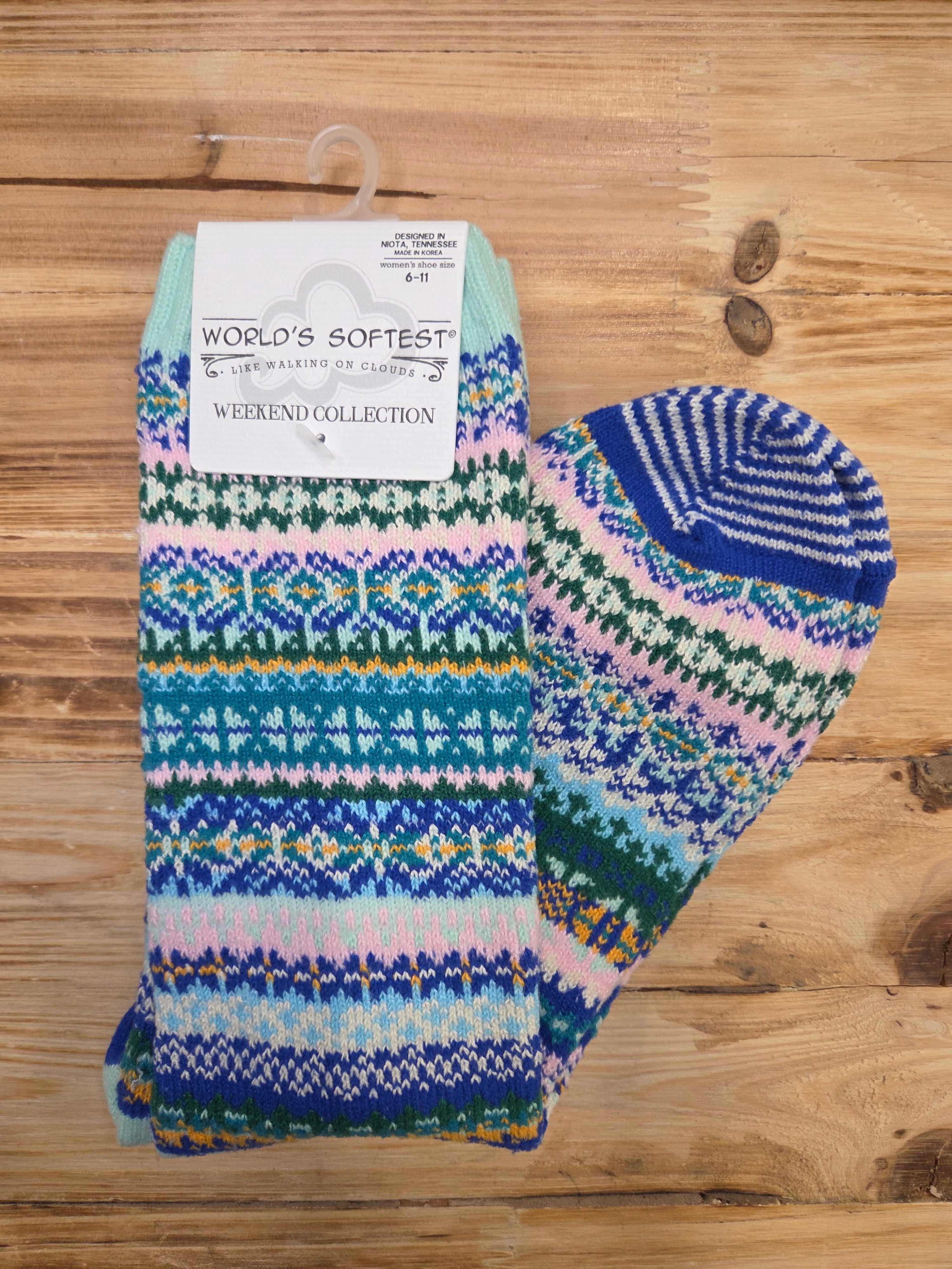 Mint Nordic Crew Socks — World's Softest Accessories - Socks World's Softest