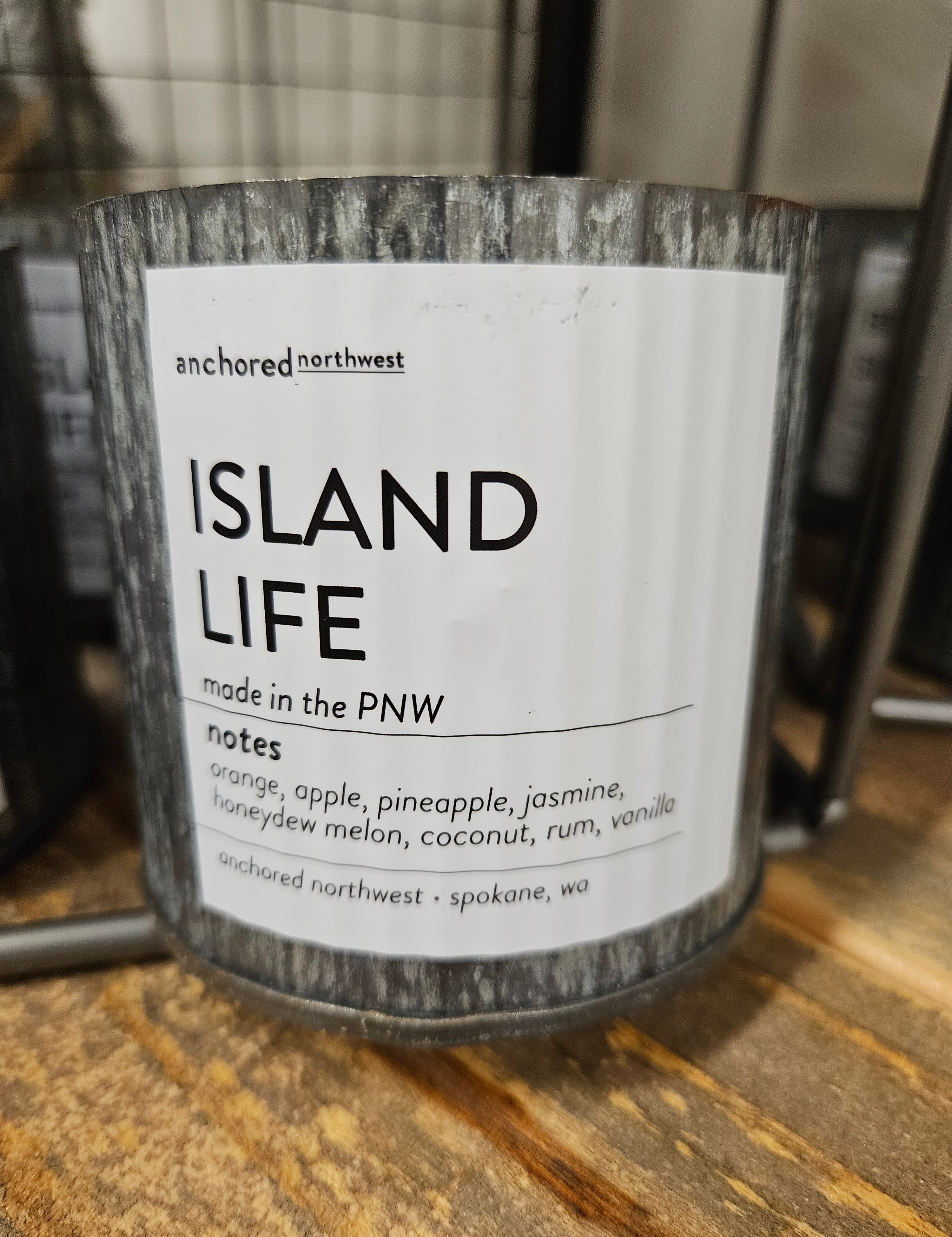 Anchored Northwest Wood Wick Candle 10oz. Home - Fragrance - Candles ANCHORED NORTHWEST Island Life