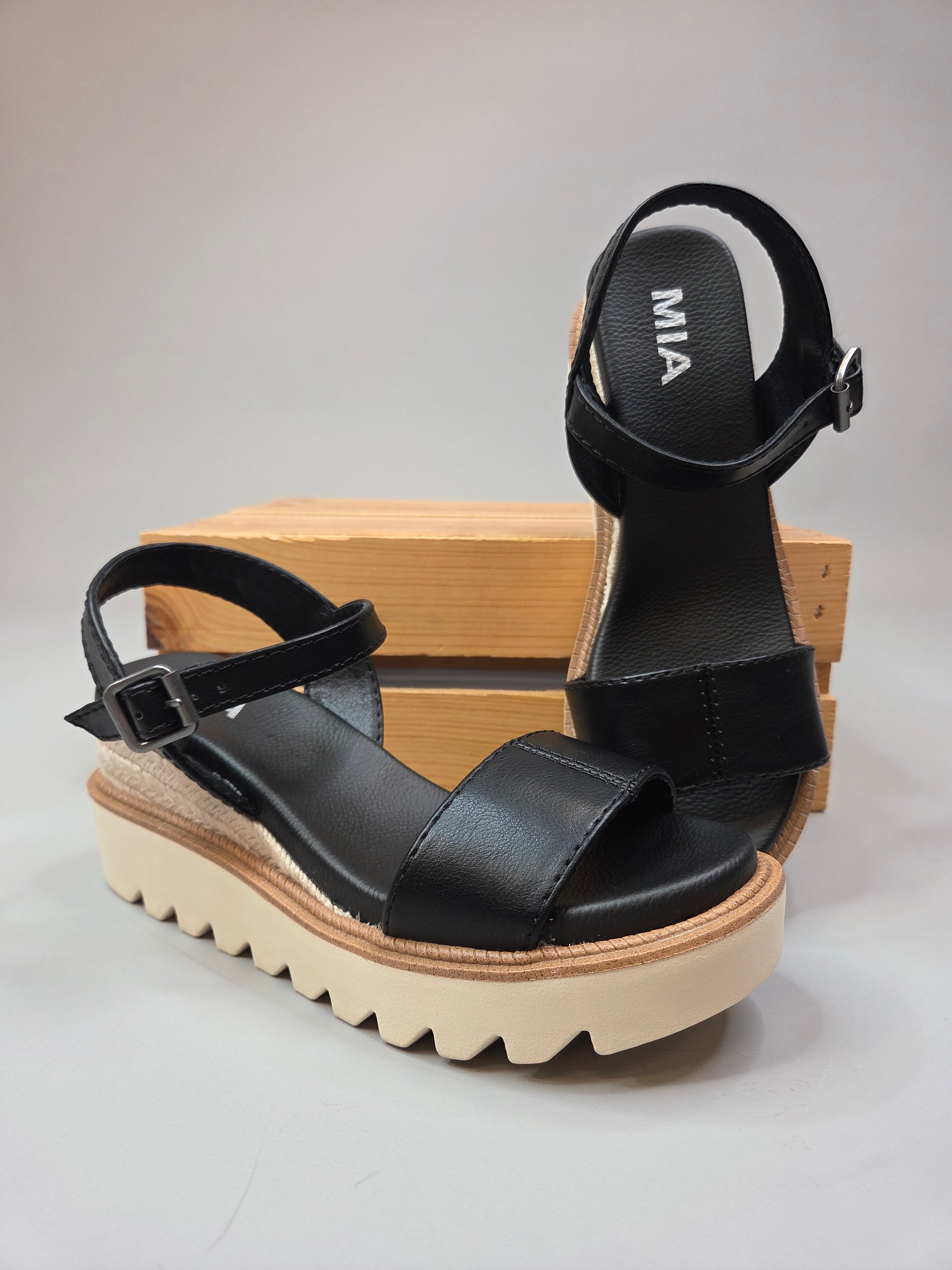 Black Ophidia Sandals Shoes- Sandals MIA