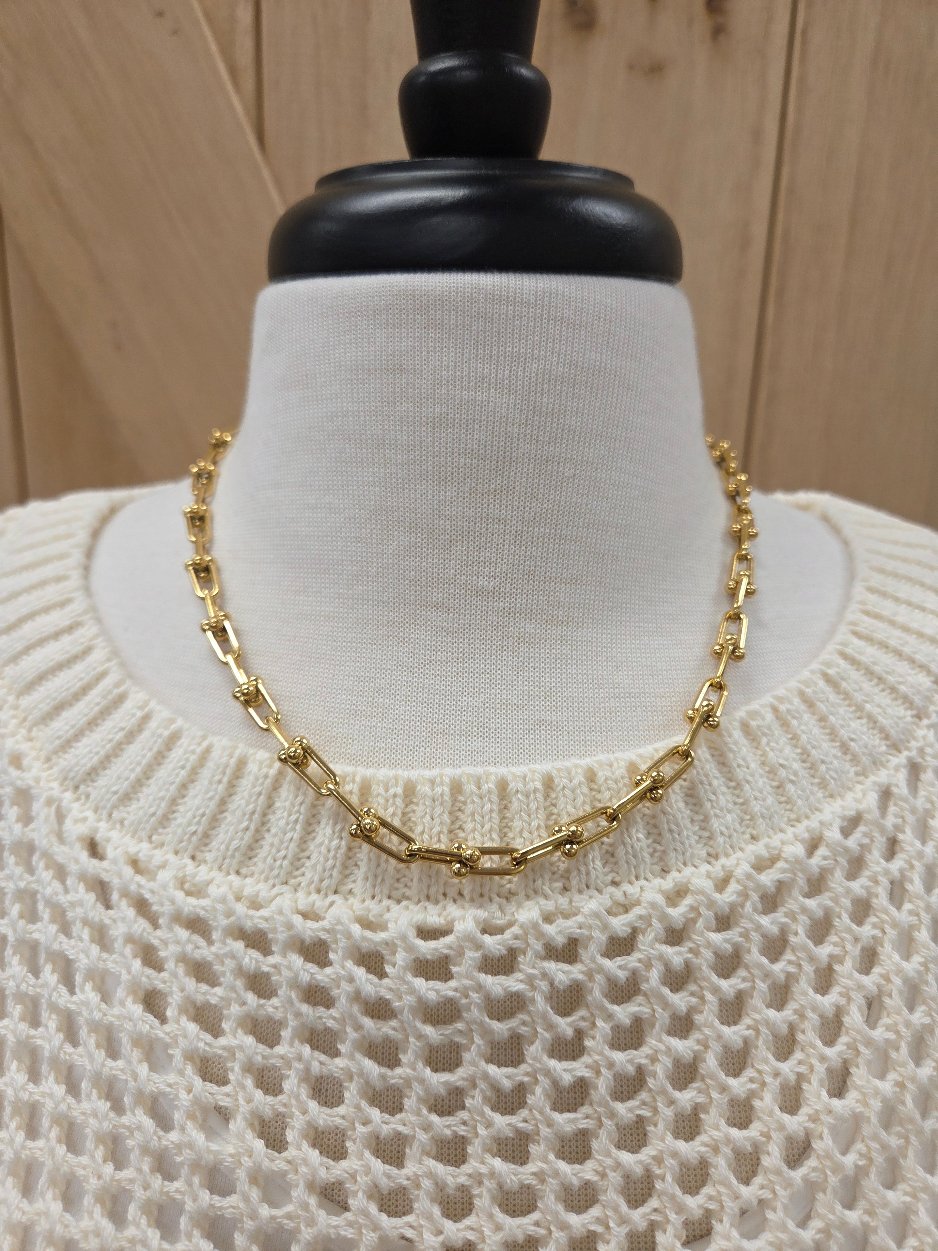 Luxe Gold Chain Necklace Jewelry- Necklace PANACHE