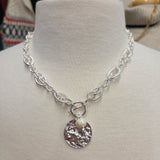 Hammered Coin Layered Necklace