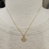18K Gold Dipped Clover Necklace Jewelry- Necklace WHAT'S HOT