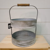 Tin Riser W/ Handle Home- Decor PD HOME & GARDEN