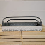 White Toolbox Tin Home- Decor PD HOME & GARDEN