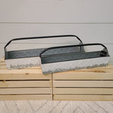 White Toolbox Tin Home- Decor PD HOME & GARDEN