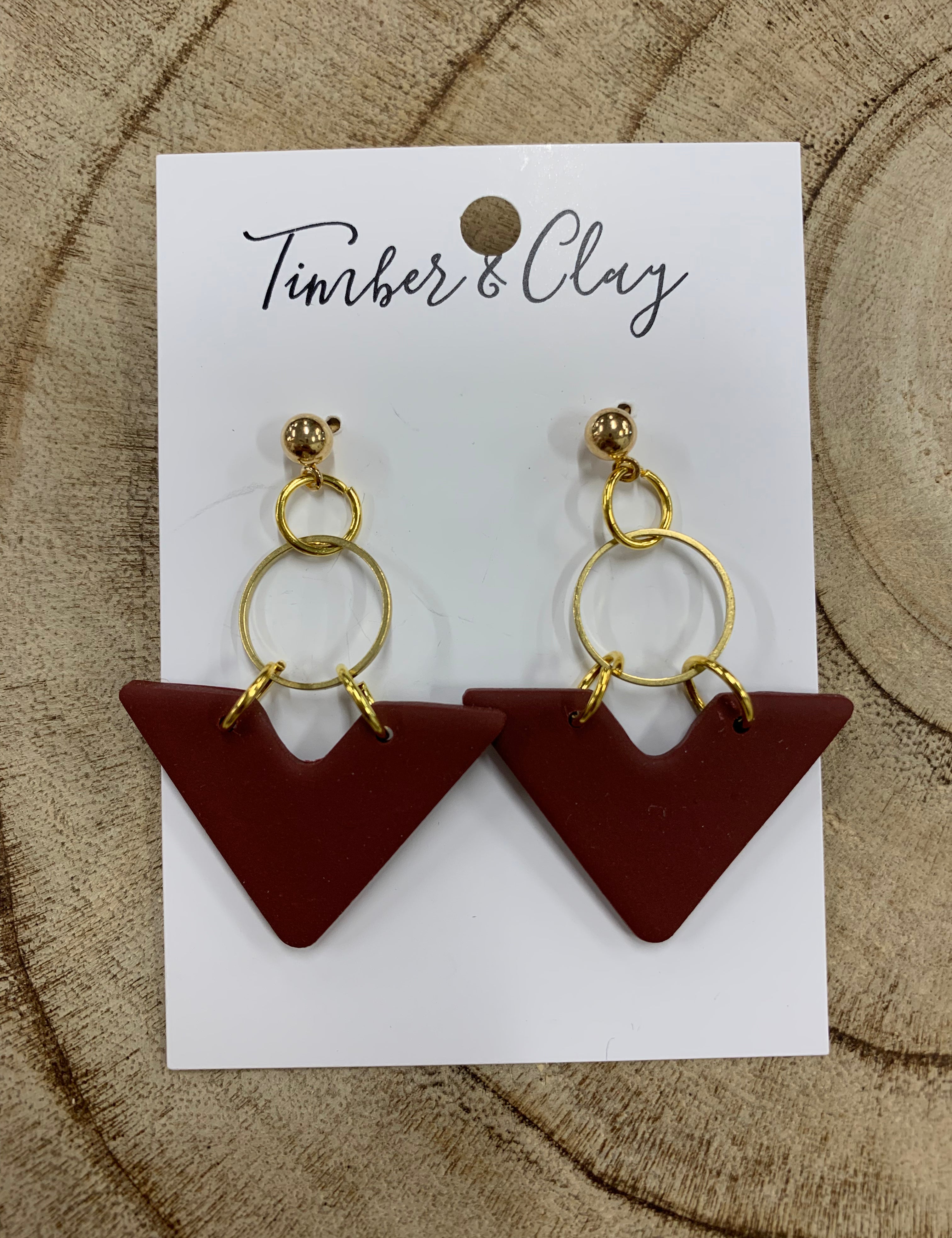 FALL EARRINGS (5 STYLES) Jewelry - Earrings Timber & Clay BRICK TRIANGLE