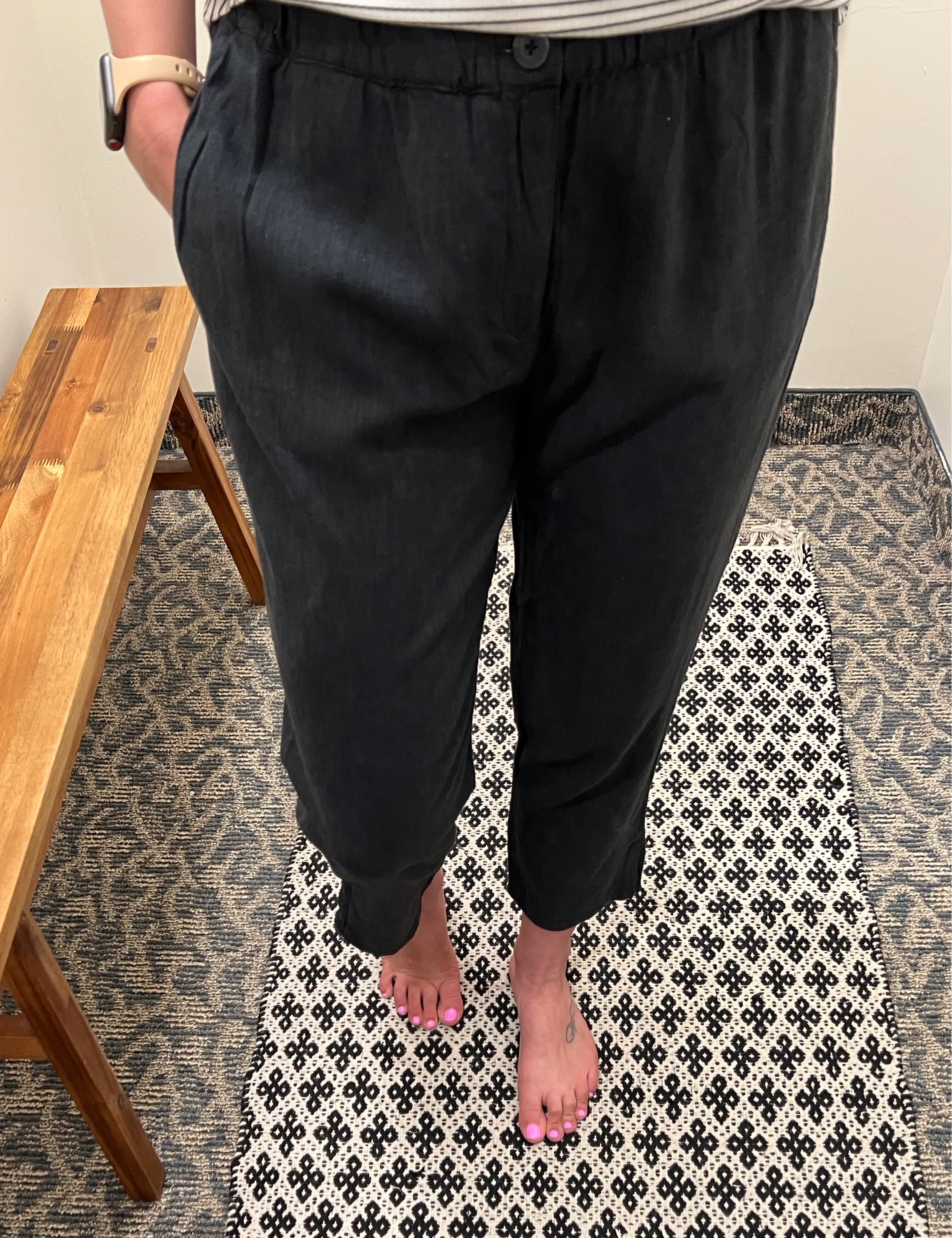 Black Boardwalk Pants Bottom- Pants THREAD & SUPPLY