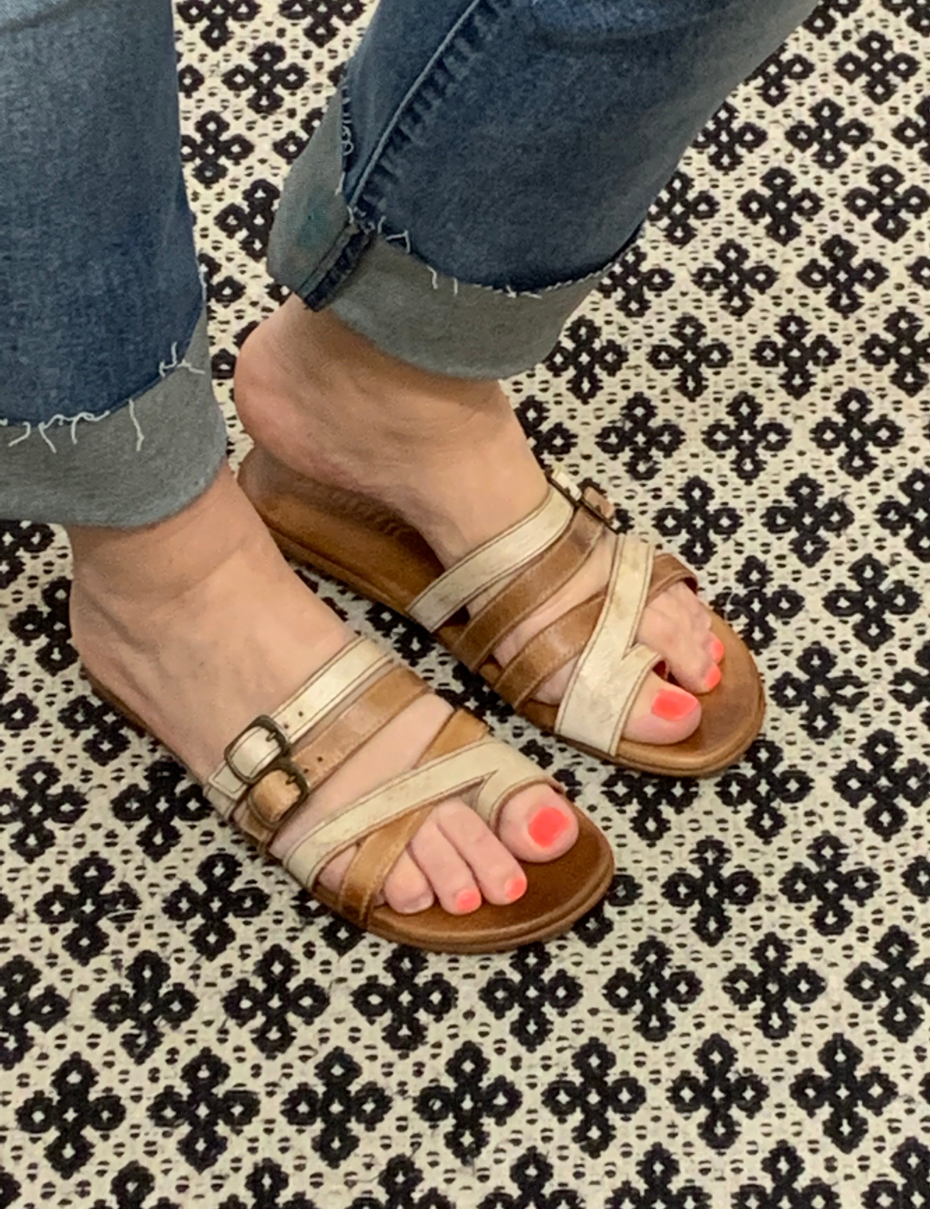 Hilda Nectar Lux Tan Sandals Shoes- Sandals BED STU