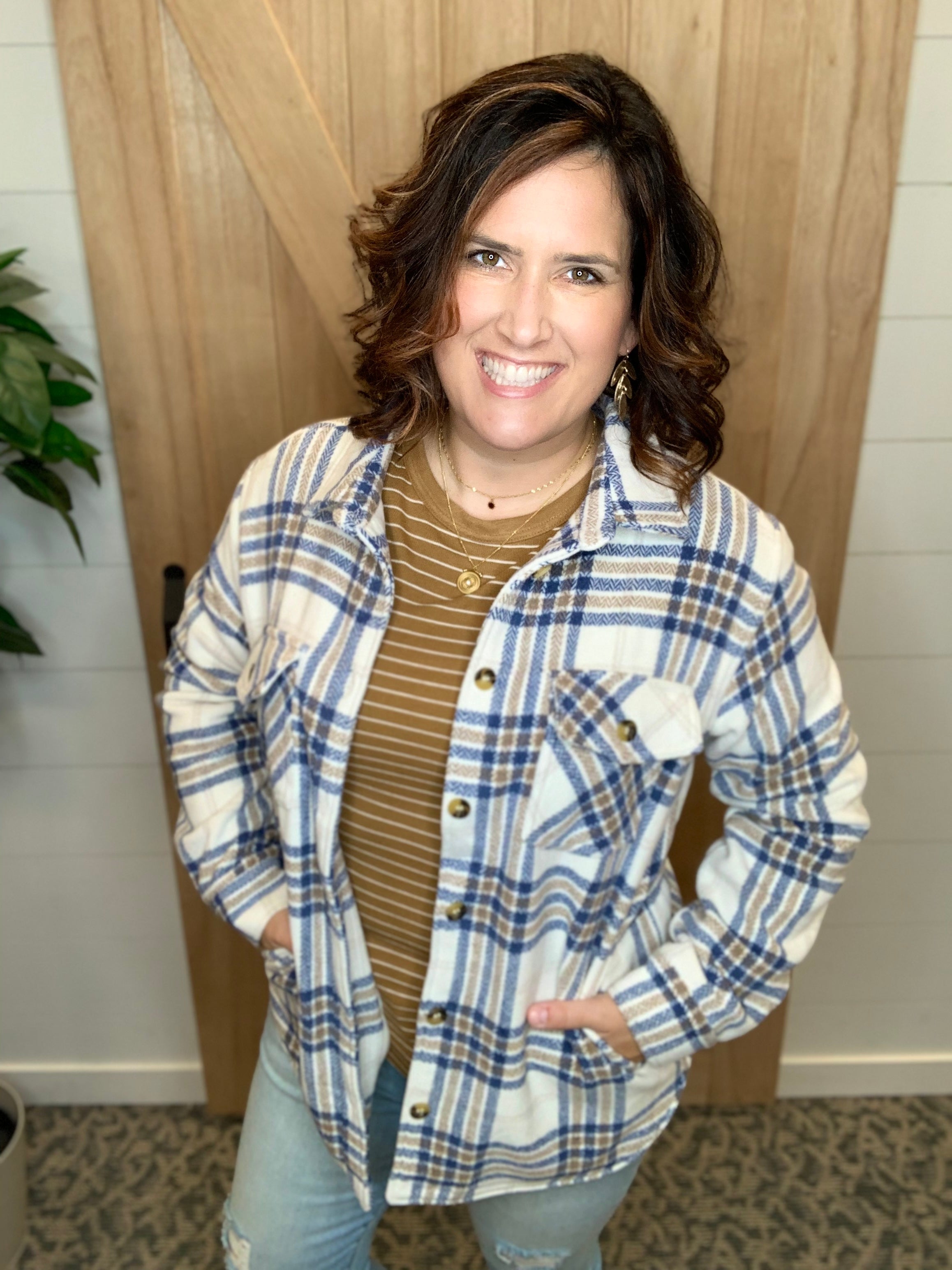 Chai Tea Stripe Stacy Top Top - Tee THREAD & SUPPLY
