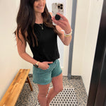 Turquoise Jane Shorts Bottoms - Shorts KUT FROM THE KLOTH