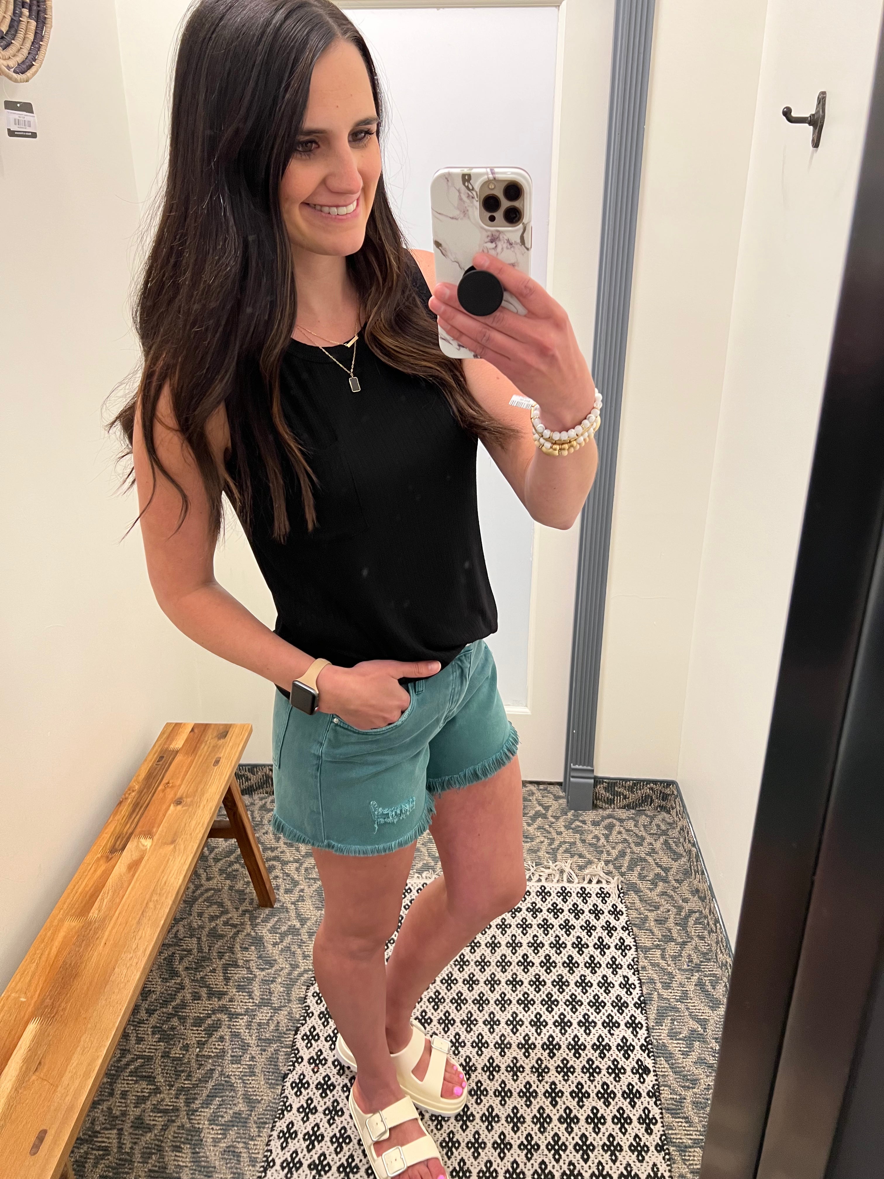 Turquoise Jane Shorts Bottoms - Shorts KUT FROM THE KLOTH
