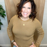 Chai Tea Stripe Stacy Top Top - Tee THREAD & SUPPLY