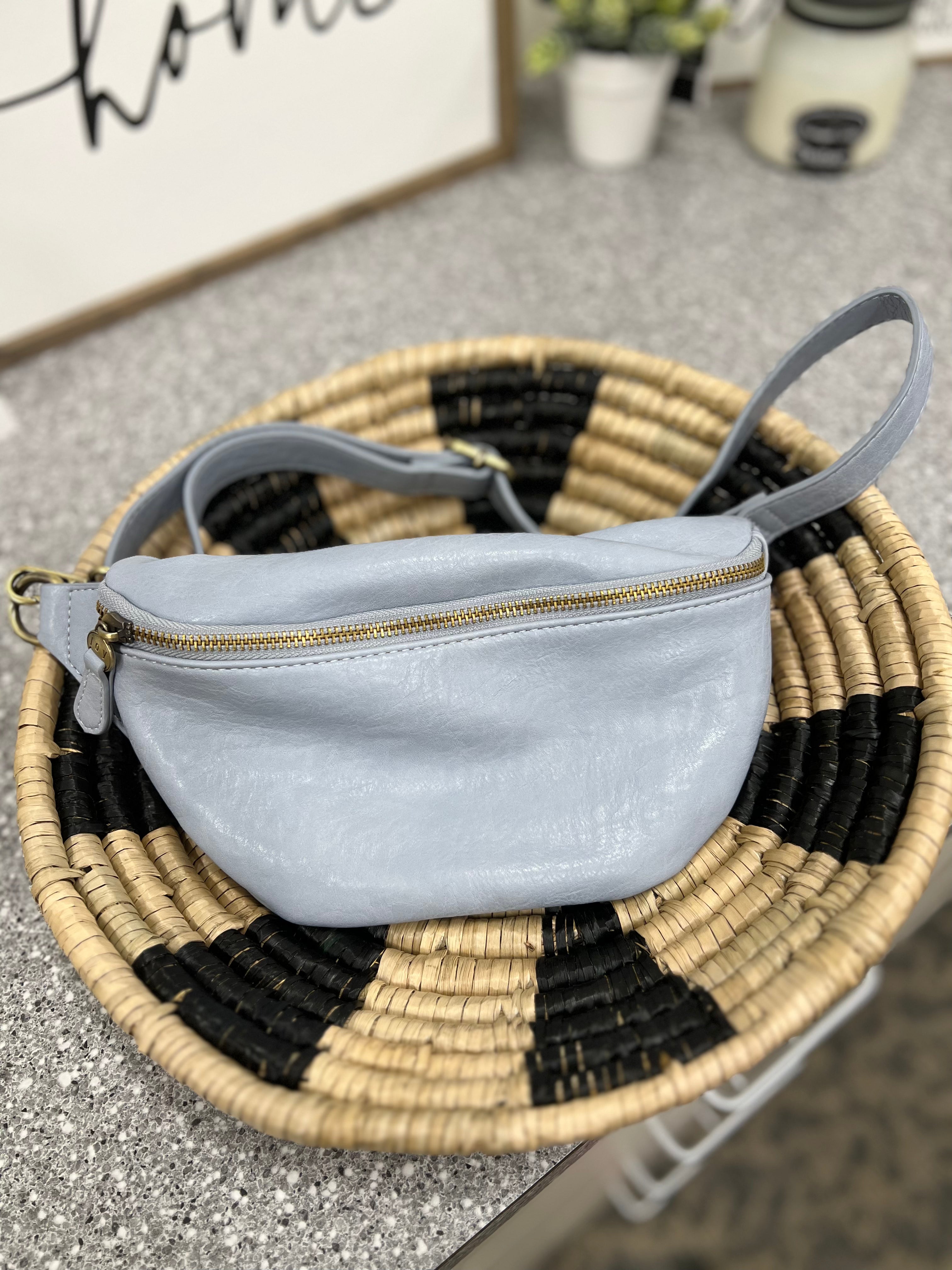 Periwinkle Shiloh Sling/Belt Bag Bags- Purses JOY SUSAN